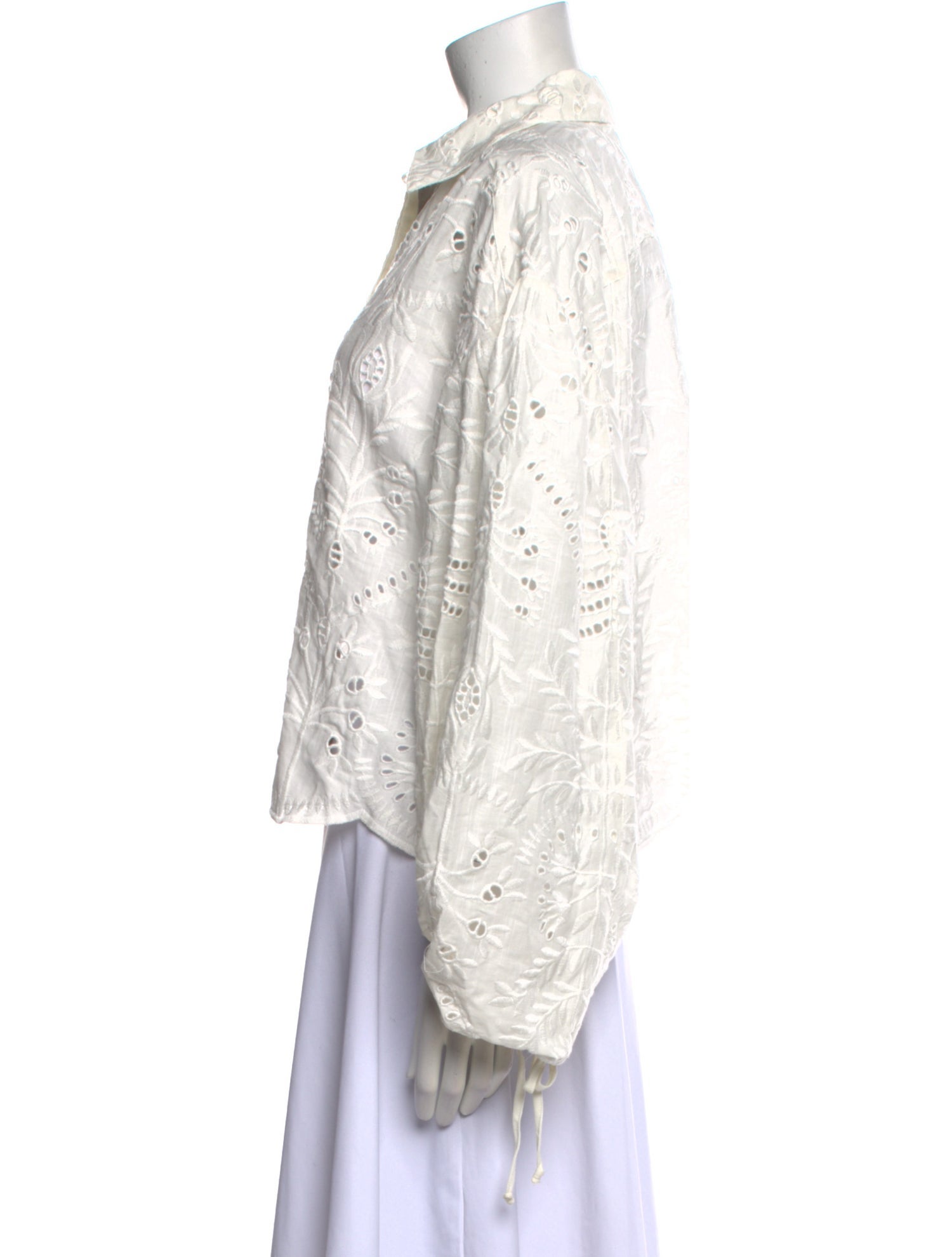 Maria Oliver Long Sleeve Button-Up Top